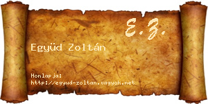 Együd Zoltán névjegykártya